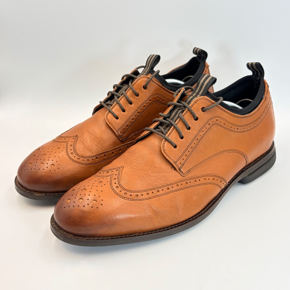 Cole Haan Holland Long Wing Oxford Tan Style C31354 Men's 8.5W Academia Preppy